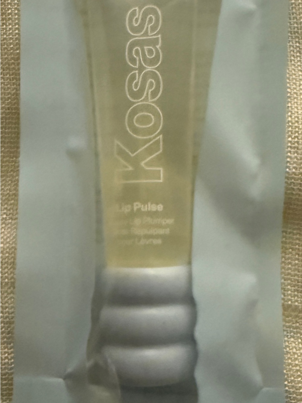 Kosas Lip Pulse Glassy Lip Plumper Unspoken Clear 0.42 oz New Sealed